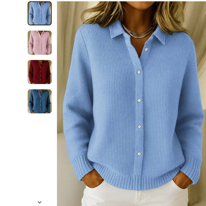 Button Front Knit Cardigan