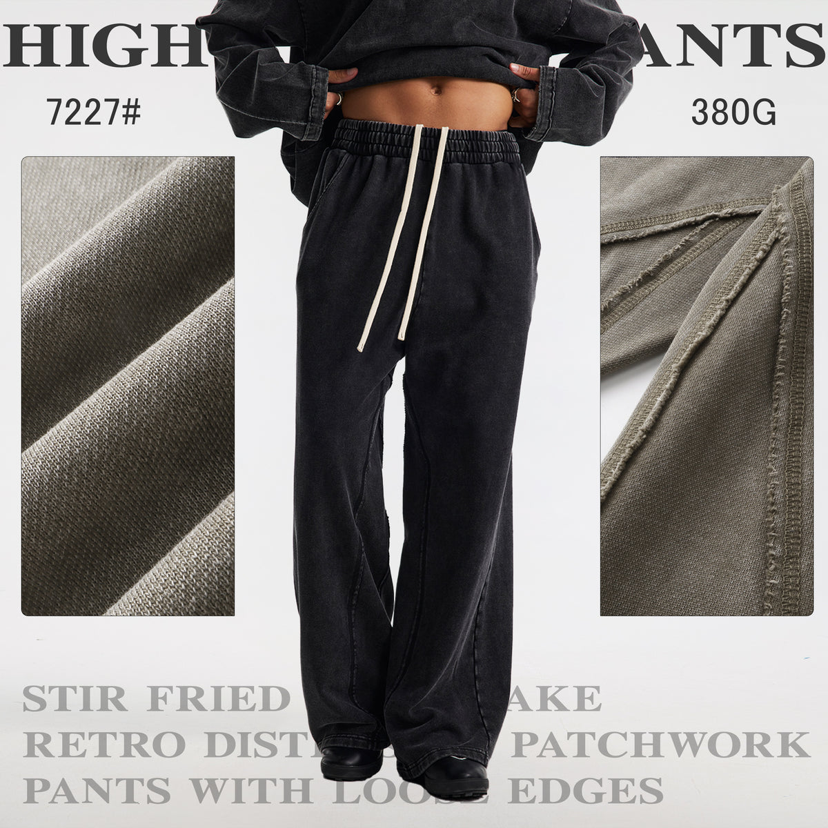 Retro Wide-Leg Men's Casual Pants
