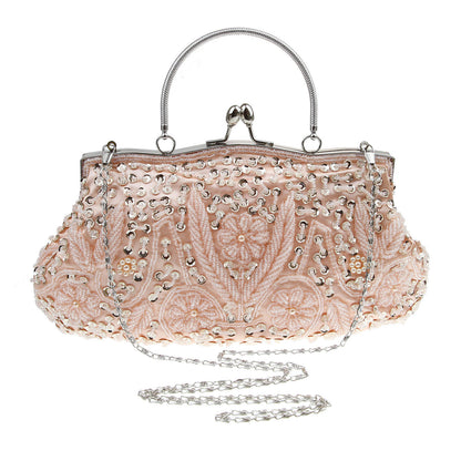 Elegant Chinese Retro Beaded Handbag for Women