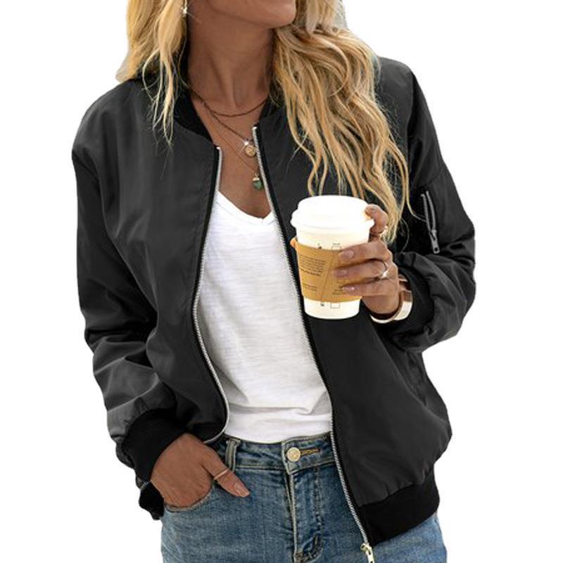 Womens Casual Zipper Jacket