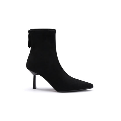 Womens Pointed Toe Stiletto Heel Boots