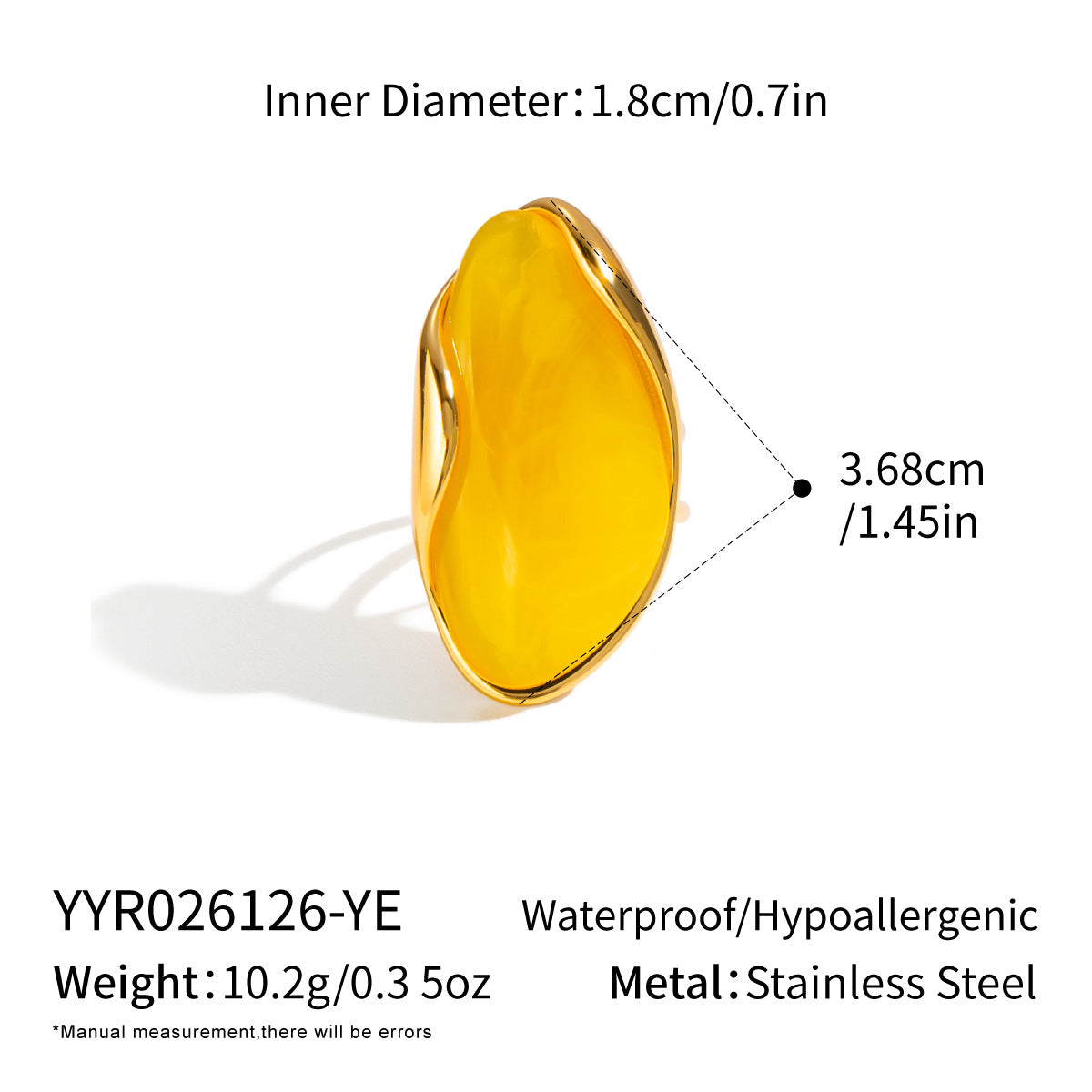 Resin Open-Style Ring for Women