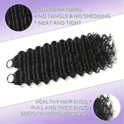 Feather Crochet Human Hair Braiding Extensions