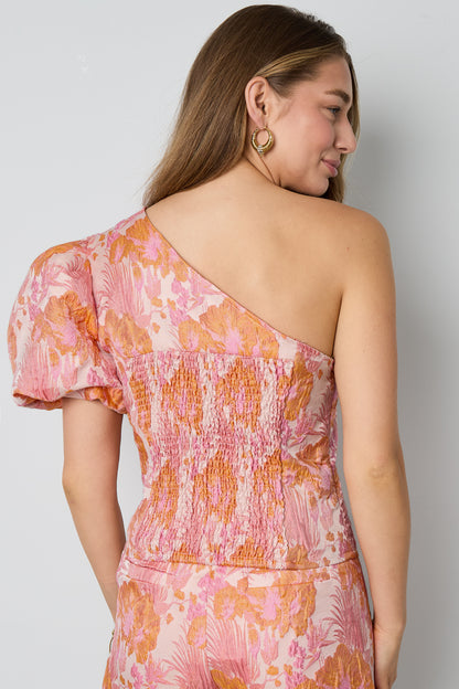 Tops met korte mouwen Bloemenprint Elegant Lente/Zomer