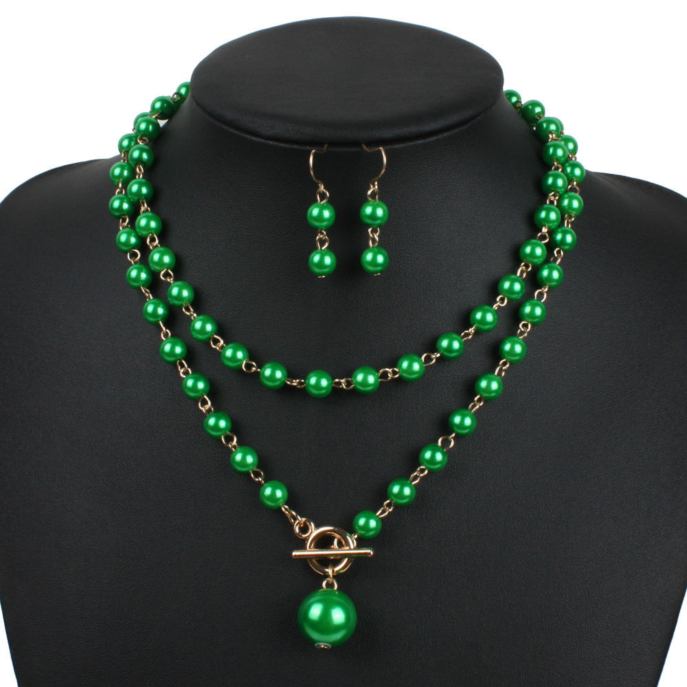 Pearl Necklace Adjustable Neck-Wrapped Necklace
