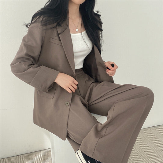Women's Chic Suit Jacket and Pants Set