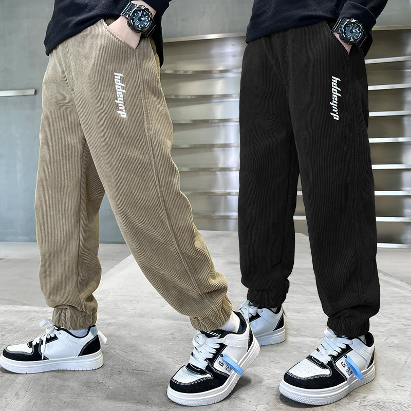 Trendy Corduroy Jongens Joggers