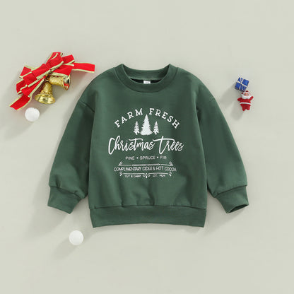 Kinder kerst sweatshirt met print