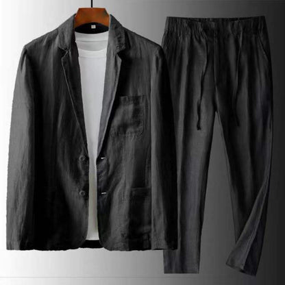 Casual Linen Suit Set for Men