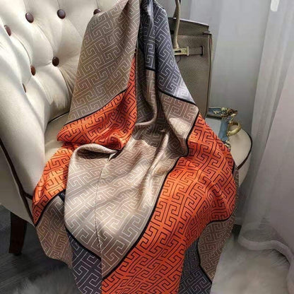 Women's Lijin Satin Scarf Floral Print Shawl
