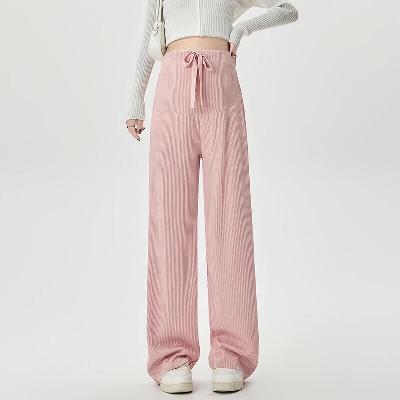 Maternity Pants Belly Support Wide Leg