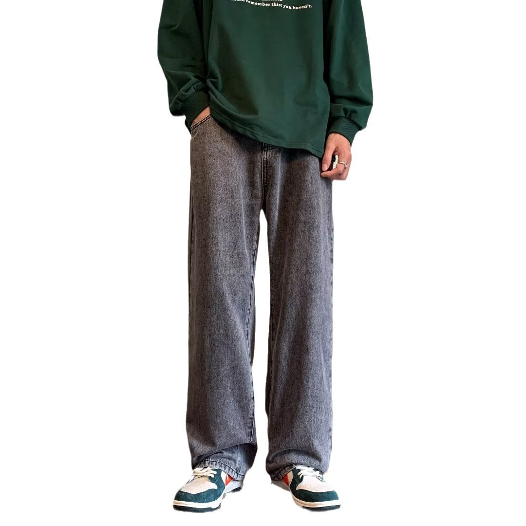 Heren Casual Trendy Retro Jeans Met Patchwork