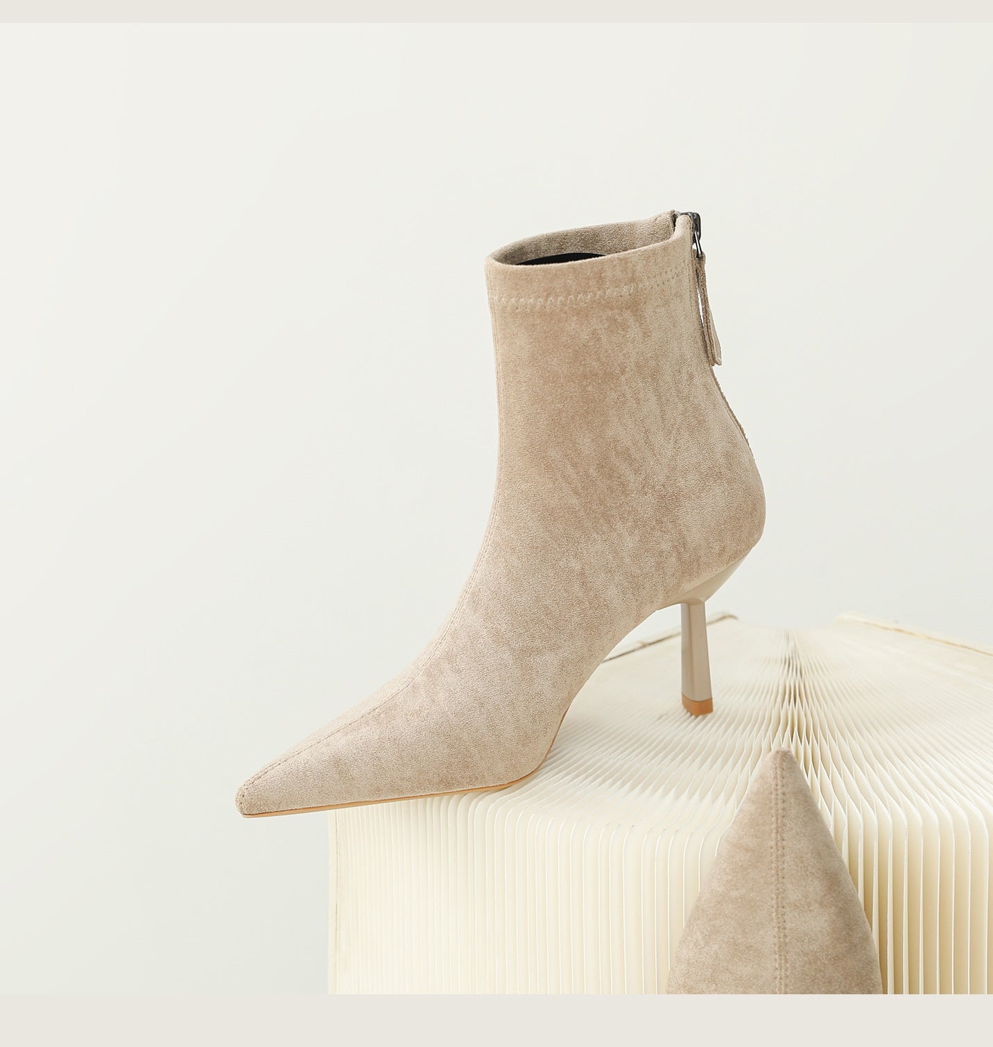 Womens Pointed Toe Stiletto Heel Boots
