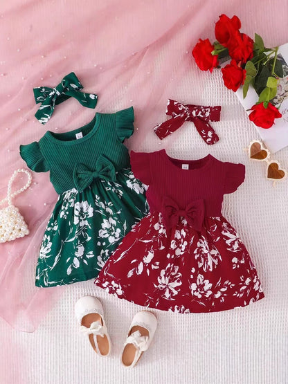 Girls Floral Princess Dress