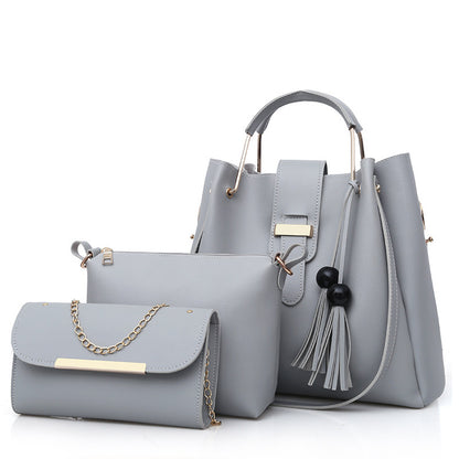 Dames messenger- en schoudertas set van PU-leer
