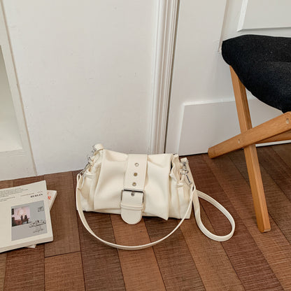 Solid-color single-shoulder underarm bag