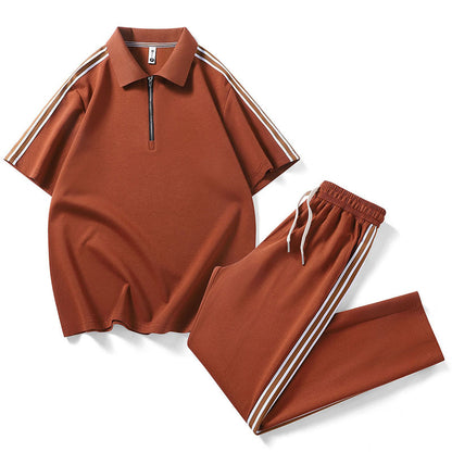 Sports Casual Set Striped Design