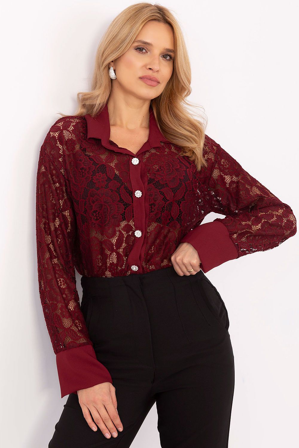  Overhemd met lange mouwen model 204971 Italy Moda 