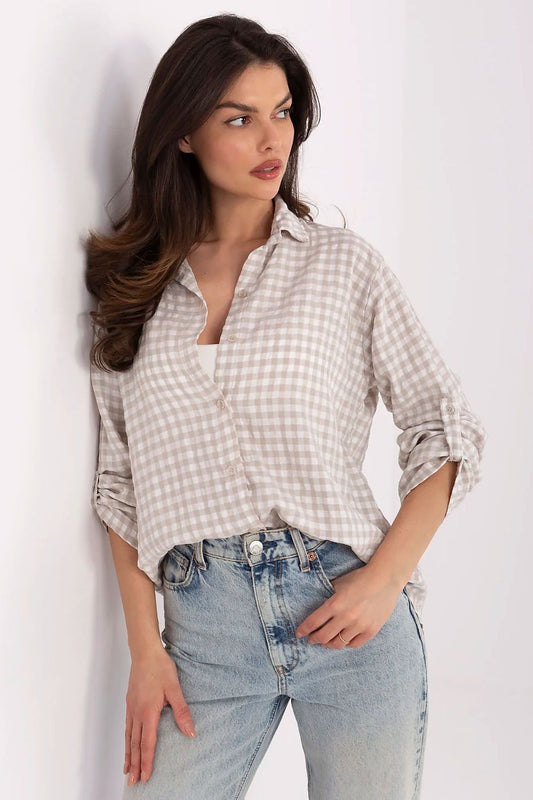  Overhemd met lange mouwen model 210003 Italy Moda 