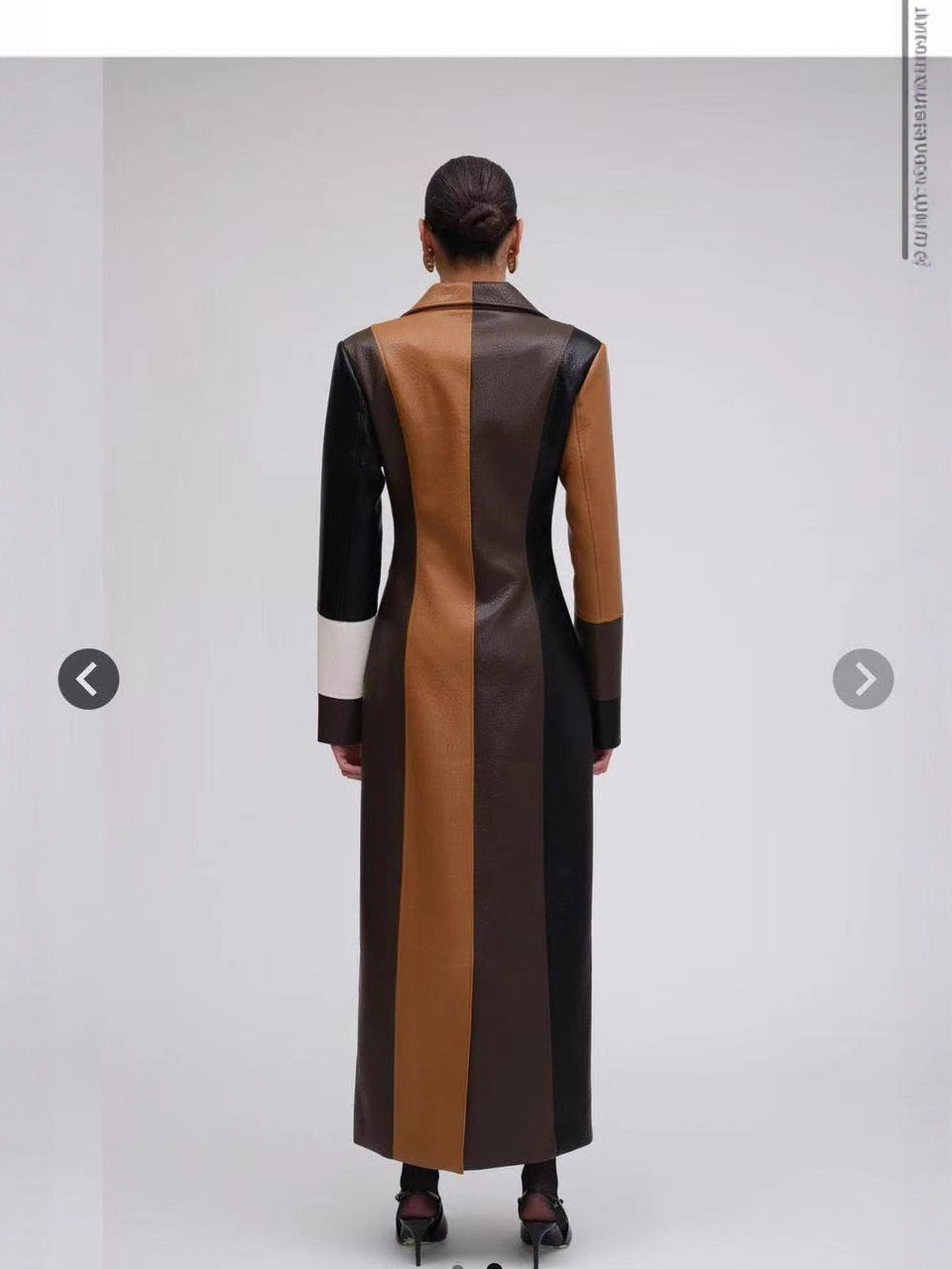Patchwork corduroy coat