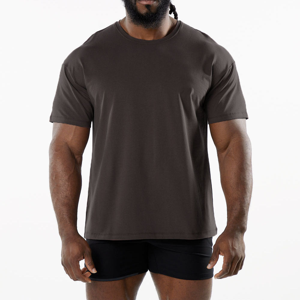Casual katoenen T-shirt met korte mouwen voor heren