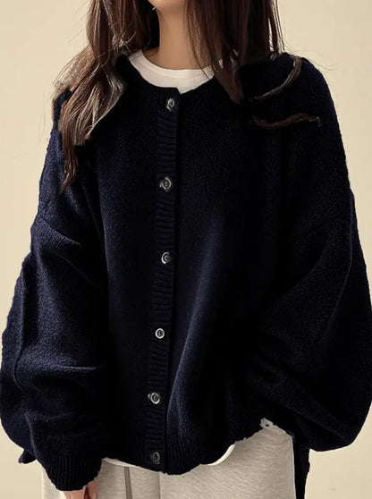 Retro Button Knitted Cardigan