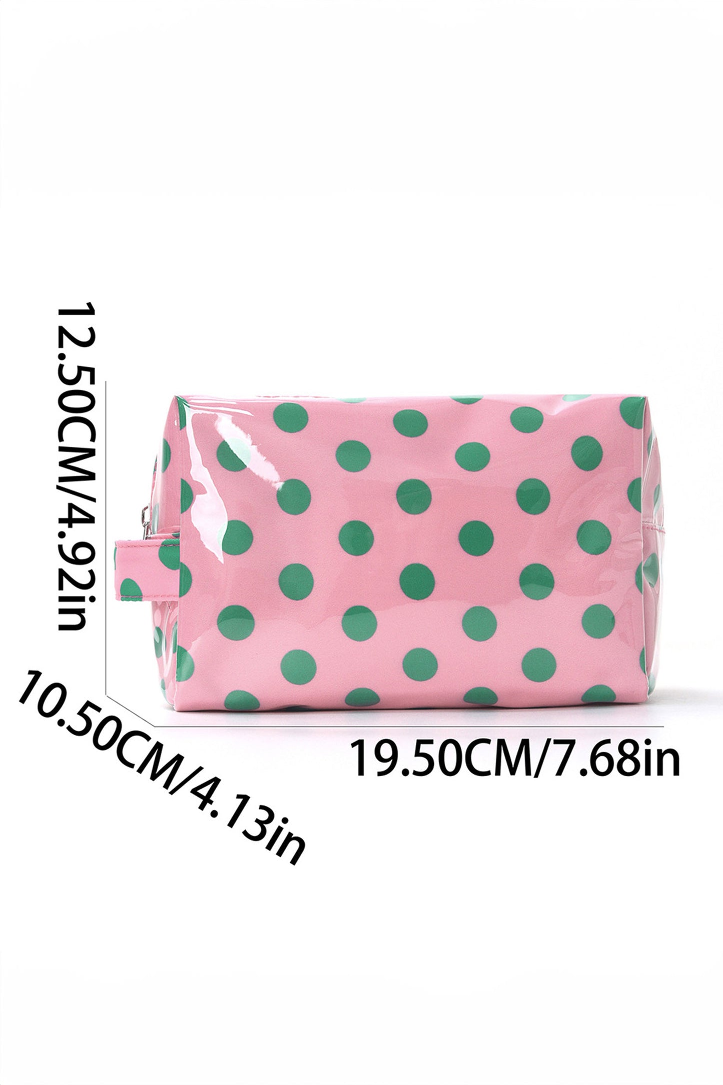 Duurzame PVC make-uptas met stippen
