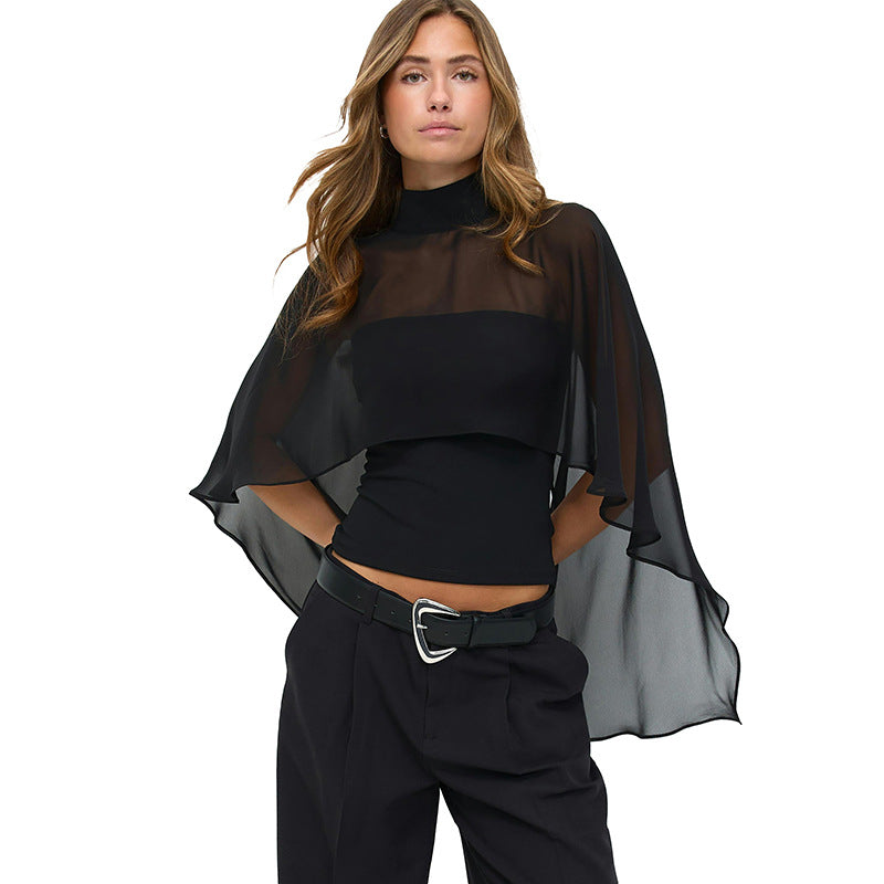 Shawl-style top