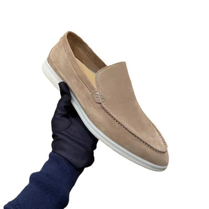 Mens Suede Slip-On Loafers