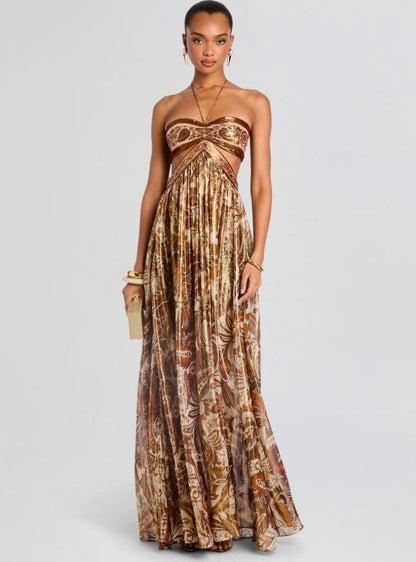 Summer New Dress Long Dress Strap Backless Sexy