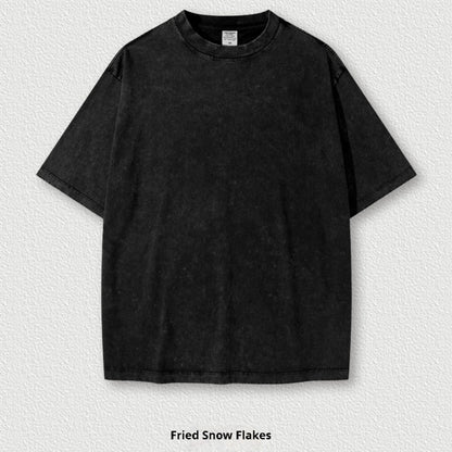 Washed Round Neck Short Sleeve Batik Children's T-shirt