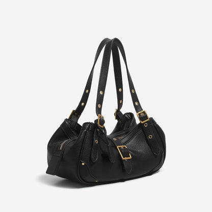 Retro Cowhide Saddle Shoulder Bag
