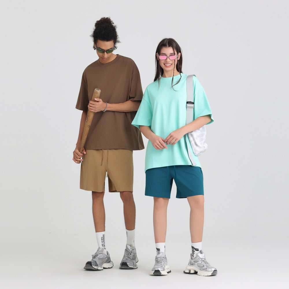 American-Style Small-Neck Short-Sleeve T-Shirt for Men