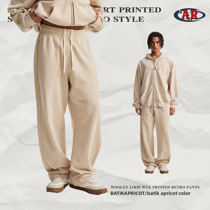 Men's Vintage Washed Cotton Long Pants