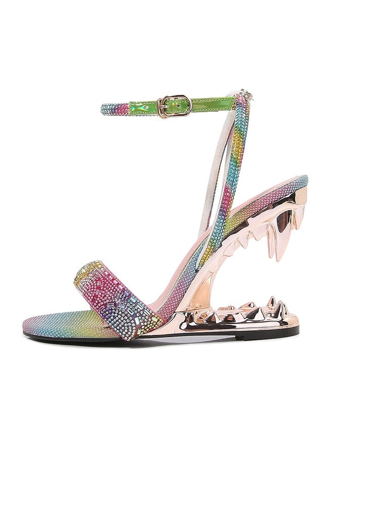 Fashion Rhinestone High Heel Sandals
