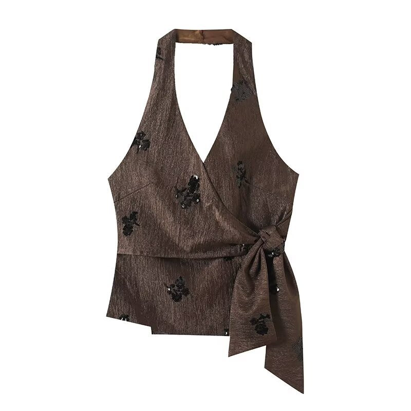 Neckline blouse set