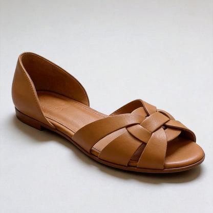 Womens Woven Slip-On Flat Beach Shoes