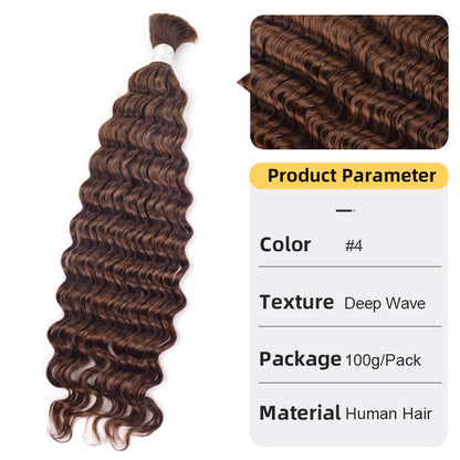 Deep Wave Real Hair Dreadlocks Braids