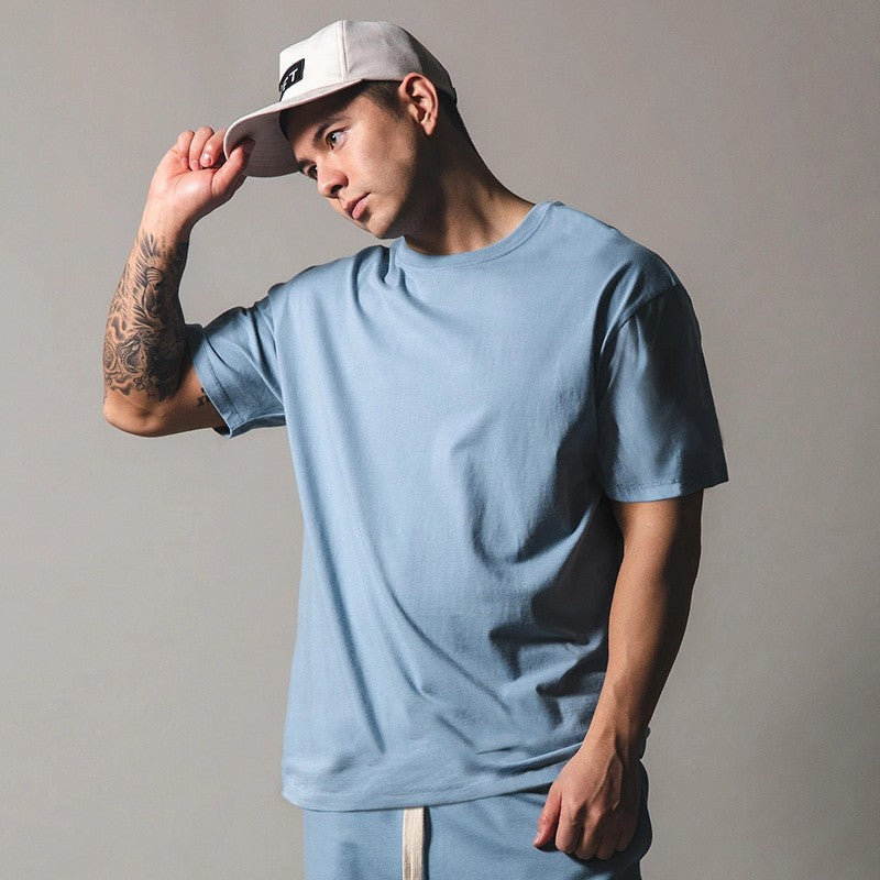 Casual katoenen T-shirt met korte mouwen voor heren