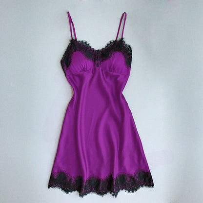 Lace Trimmed Womens Sleepwear Nightdress