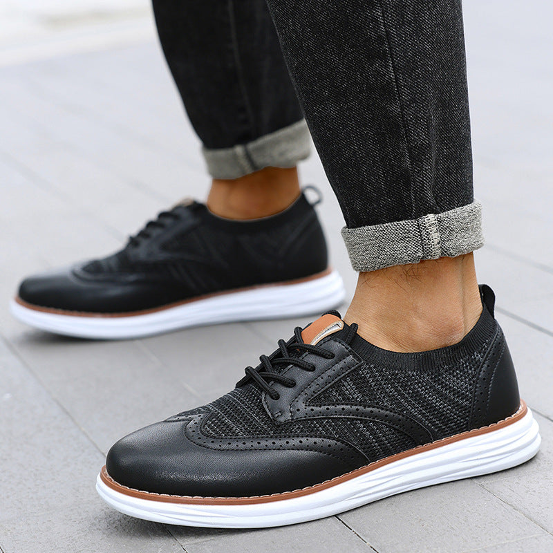 In-stock extra-large size 48 men's casual shoes, 2026 new British style, spring and autumn fashion single shoes, versatile casual shoes