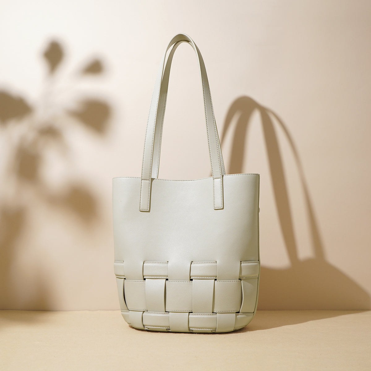 Woven Cowhide Tote Bag