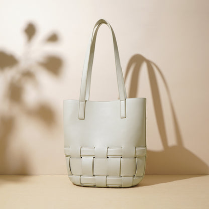 Woven Cowhide Tote Bag