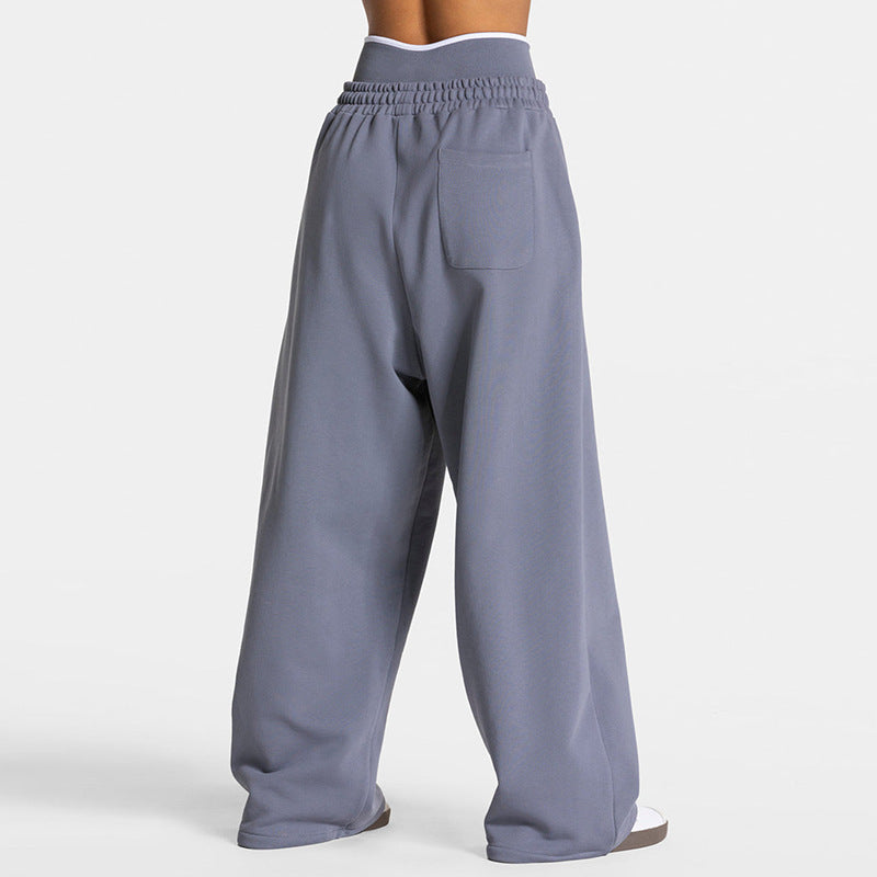 Fashionable, comfortable, casual straight-leg yoga pants