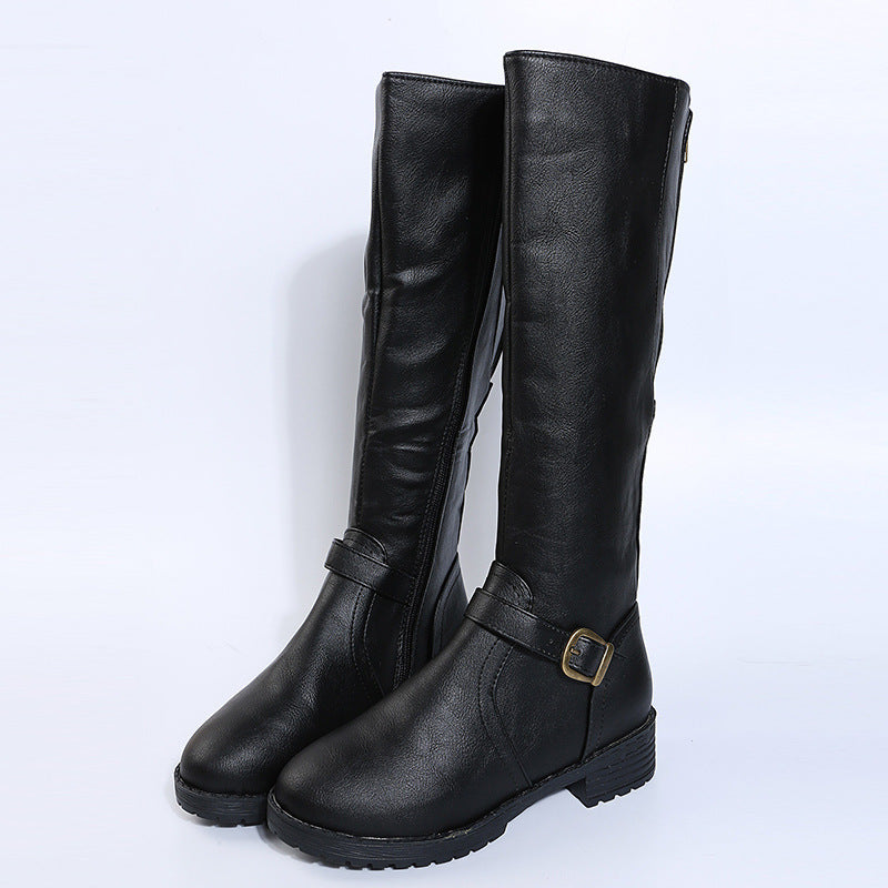 Women's Leather Riding Boots