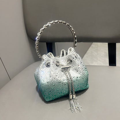 Diamond Crystal Bucket Bag