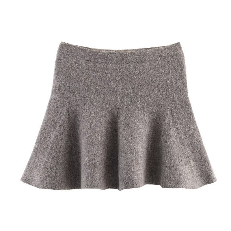 Women Knitted Bomber Jacket and Skirt Set Casual Suit
