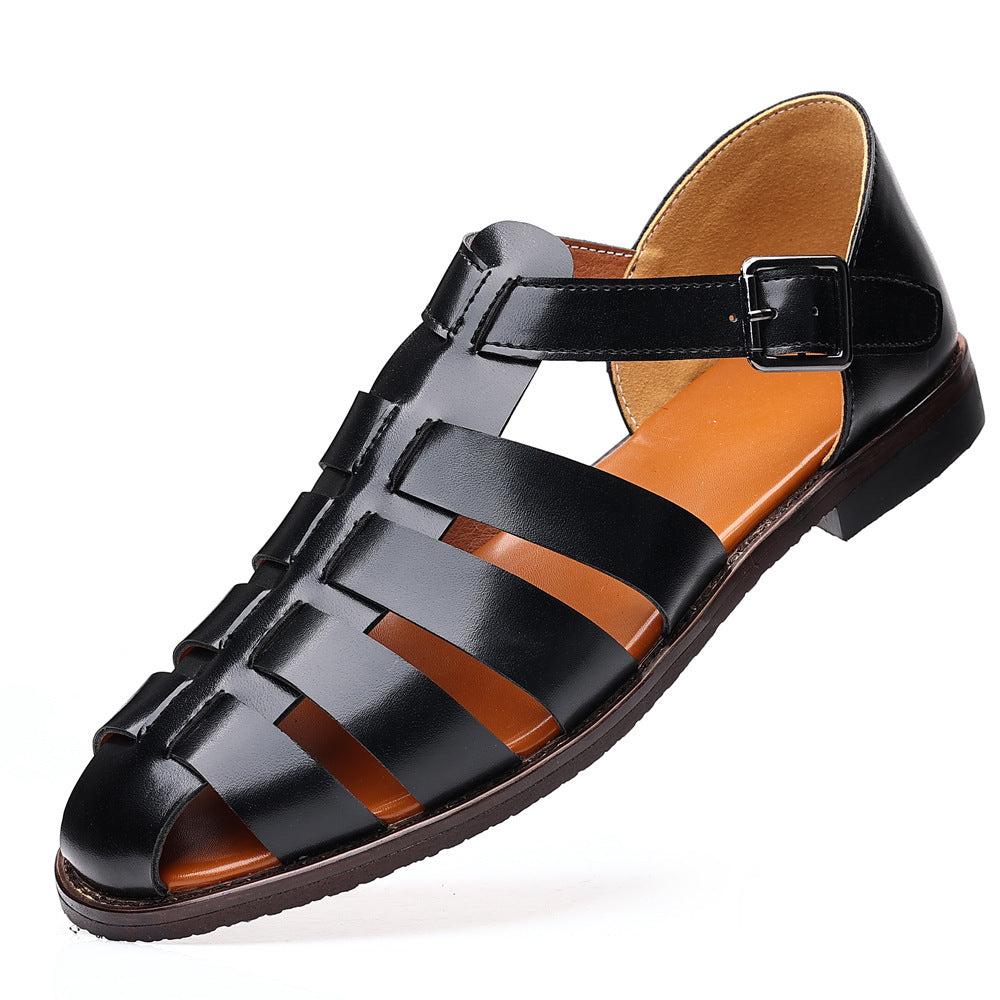 Casual PU-leren sandalen voor heren
