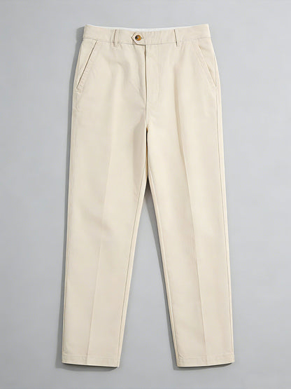 Men's Straight-Leg Cotton Casual Pants