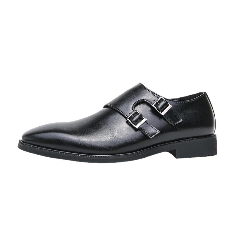 Classic Buckle Leather Formal Shoes for Men